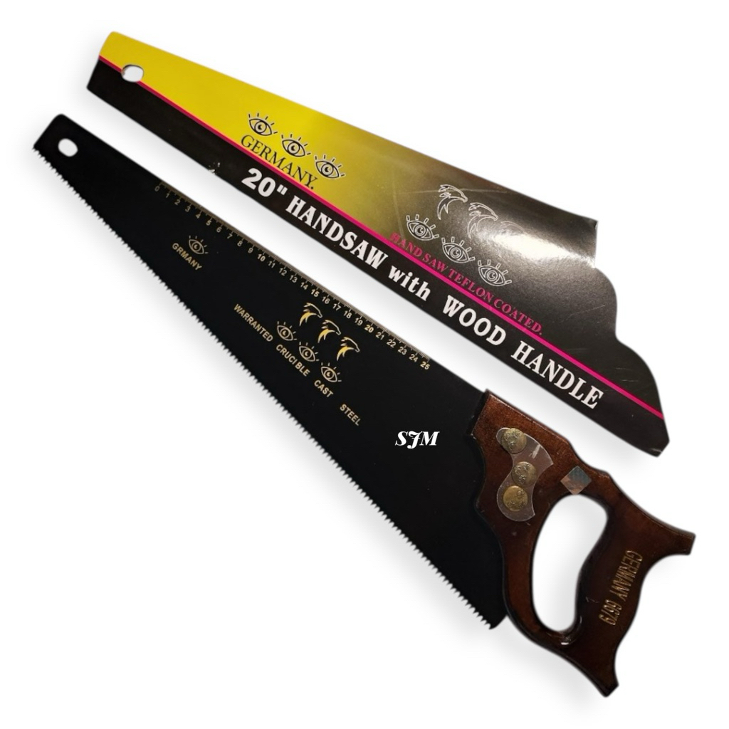 Gergaji Kayu Cap MATA 20” GERMANY Tajam Original Pegangan Mahoni Kokoh