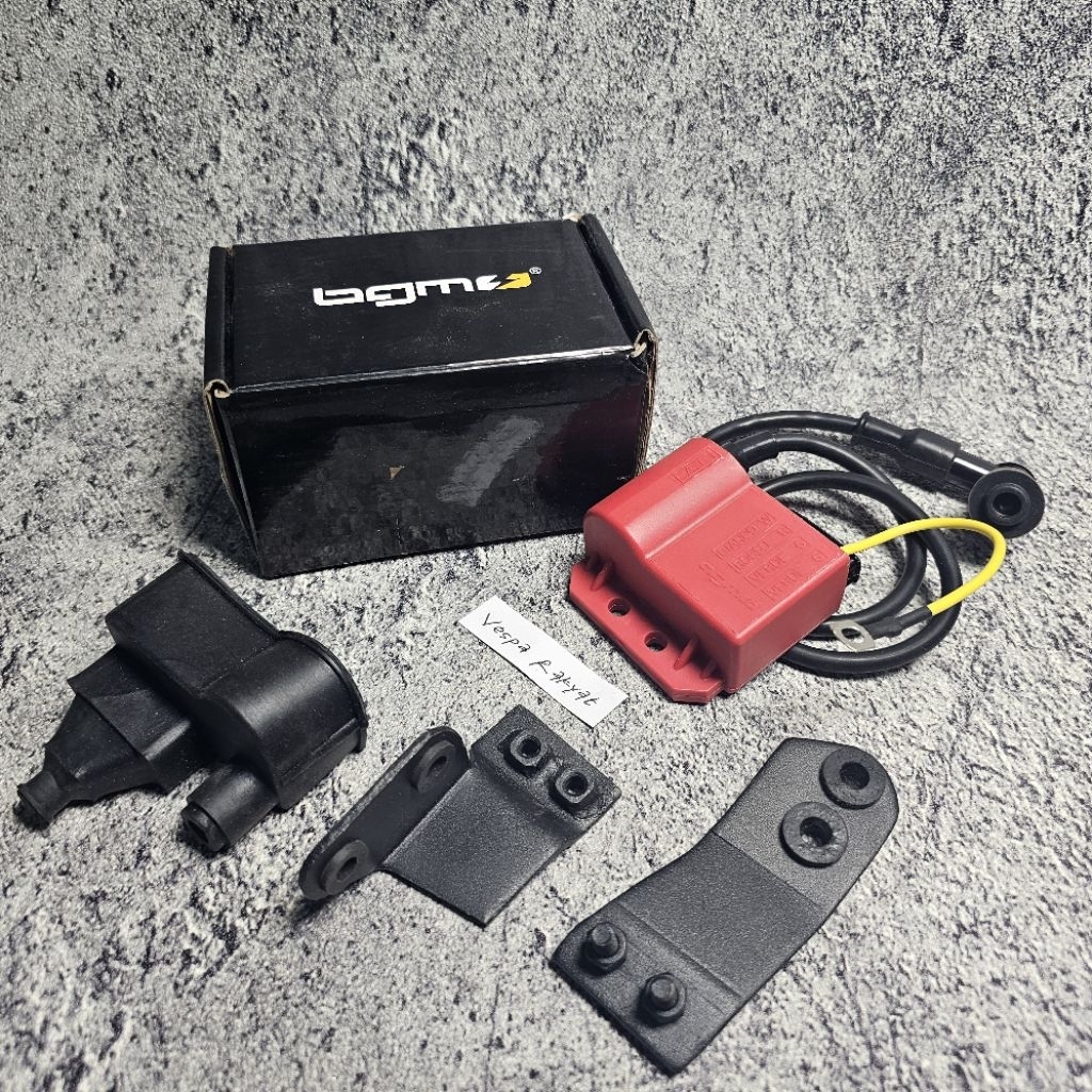 Bracket Dudukan CDI BGM Vespa Karet Koil CDI BGM Vespa Super Sprint Px Excel