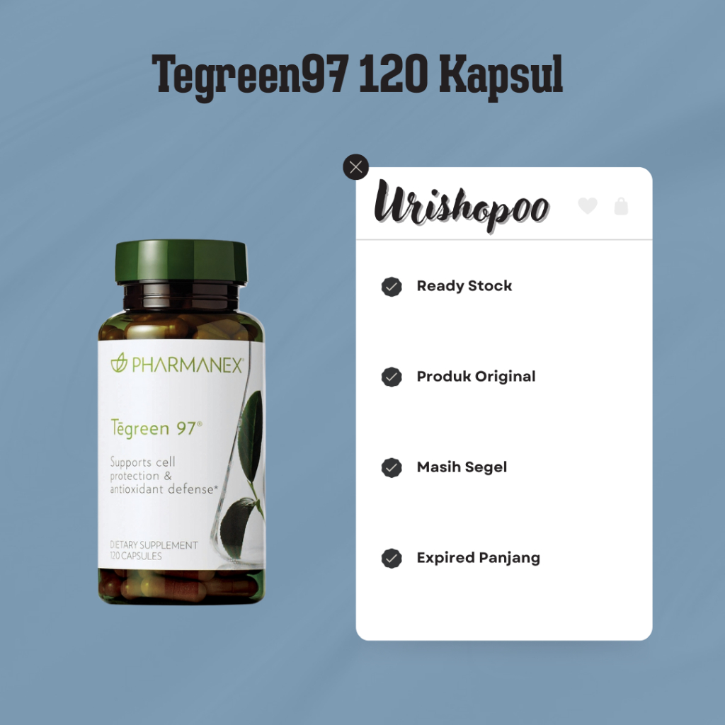 Suplemen Antioxidan Tegreen97 isi 120 caps ED 2027
