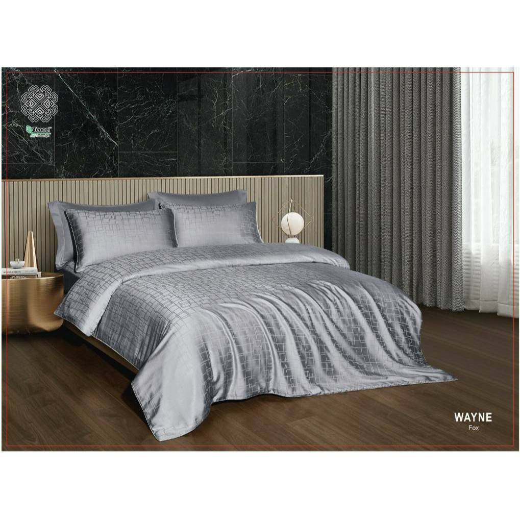 LADY SULTAN Bedcover Set Premium – Jacquard Sutra Organik Motif Timbul Emboss