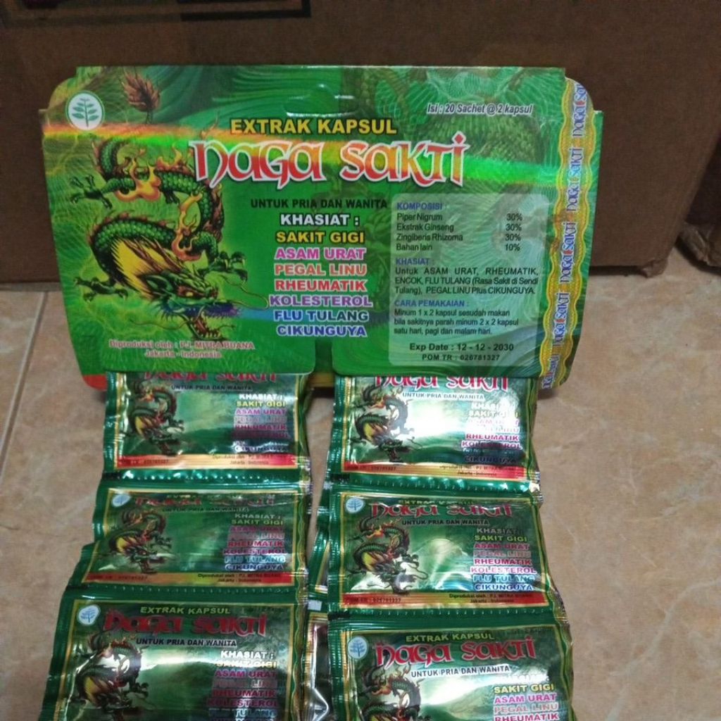 Naga Sakti original asam urat pegal linu