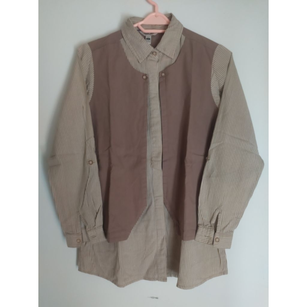 [PRELOVED] Kemeja Wanita Remix Jeans (M/L)