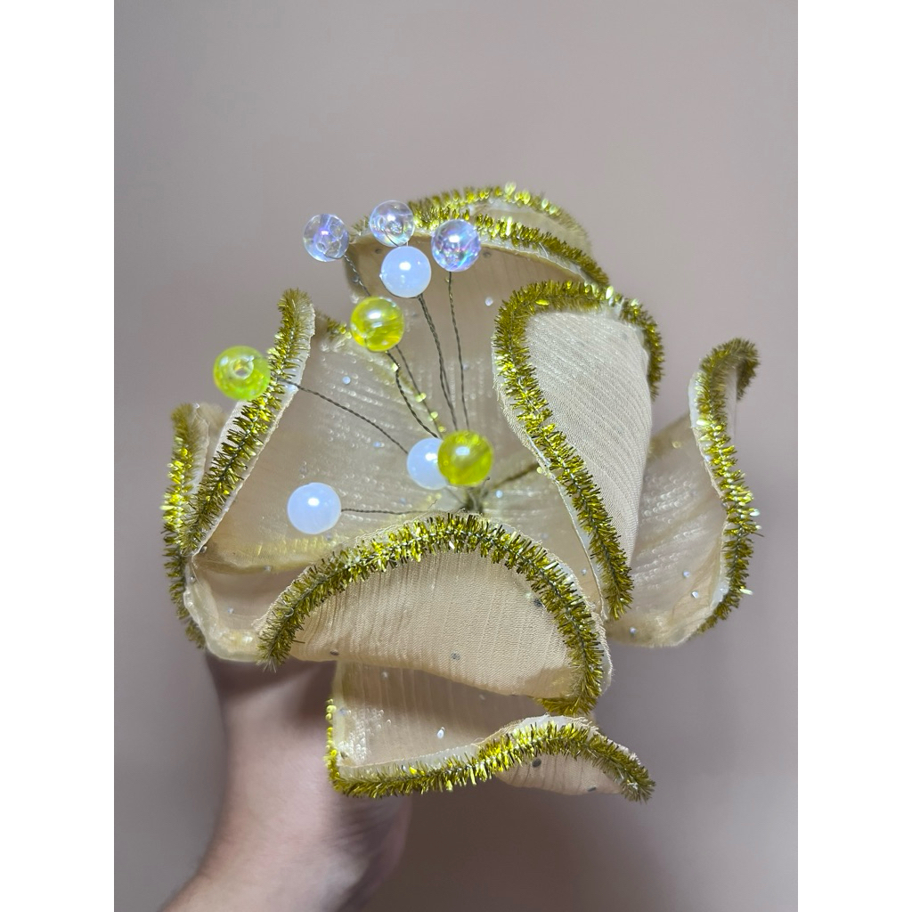 Hiasan Natal Bunga Lotus ( GOLD)