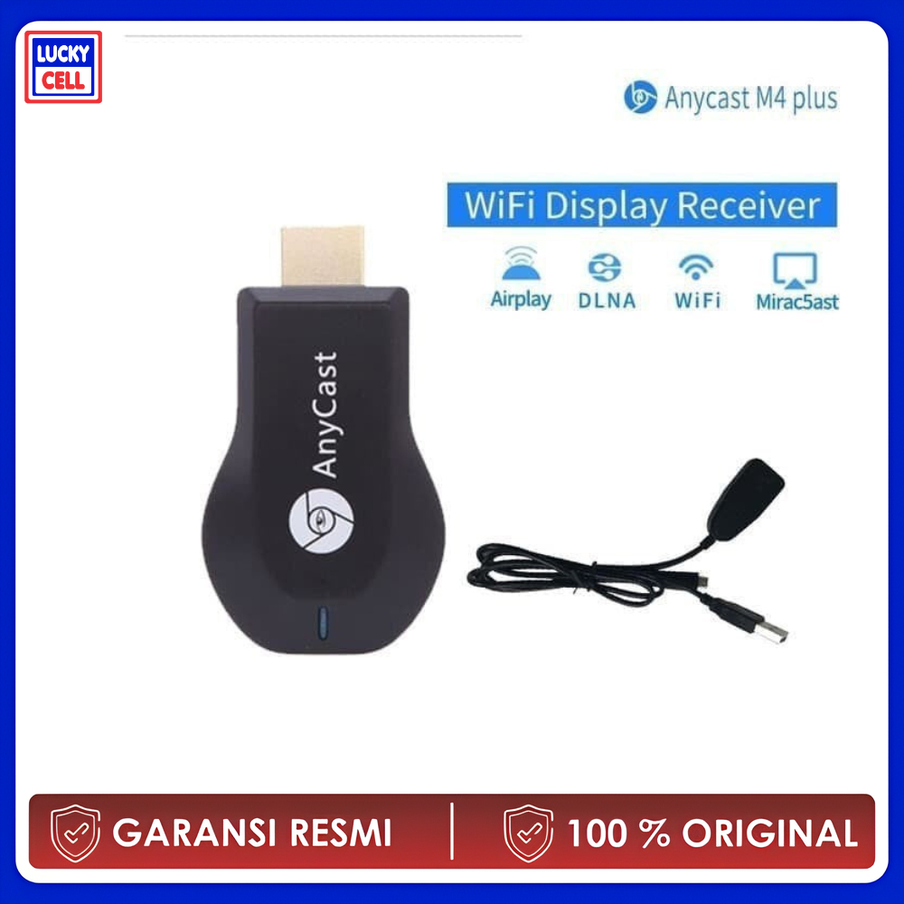 Anycast HDMI Dongle Wifi Display Receiver AnyCast Proyektor - Lucky Cell Aksesoris