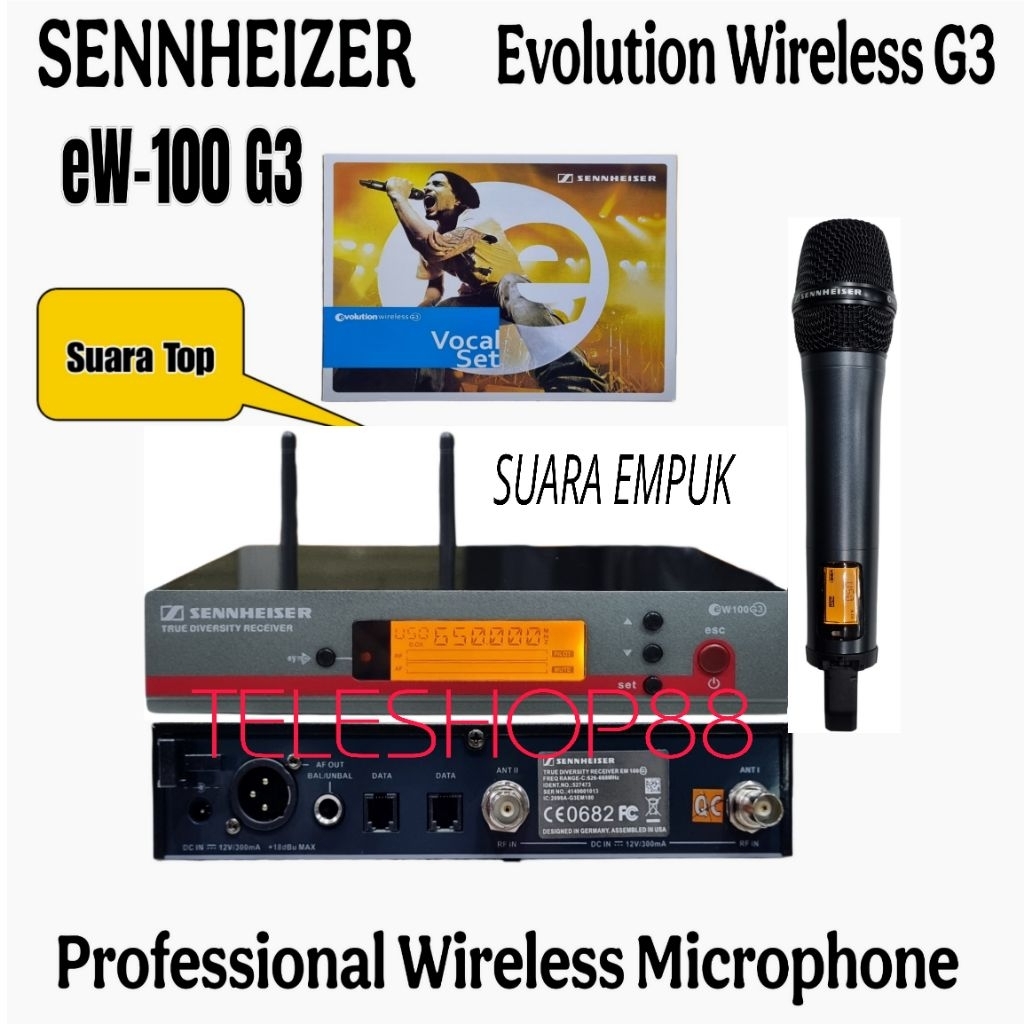 Mic Wireless Sennheiser EW100/EW135 G3 Singel Mic