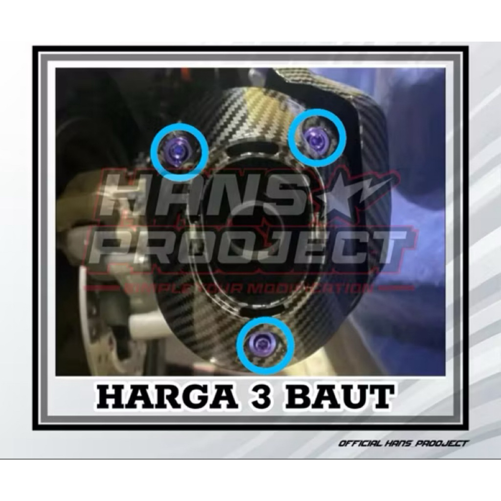 Baut TITANIUM Moncong Knalpot Muffler PCX 160