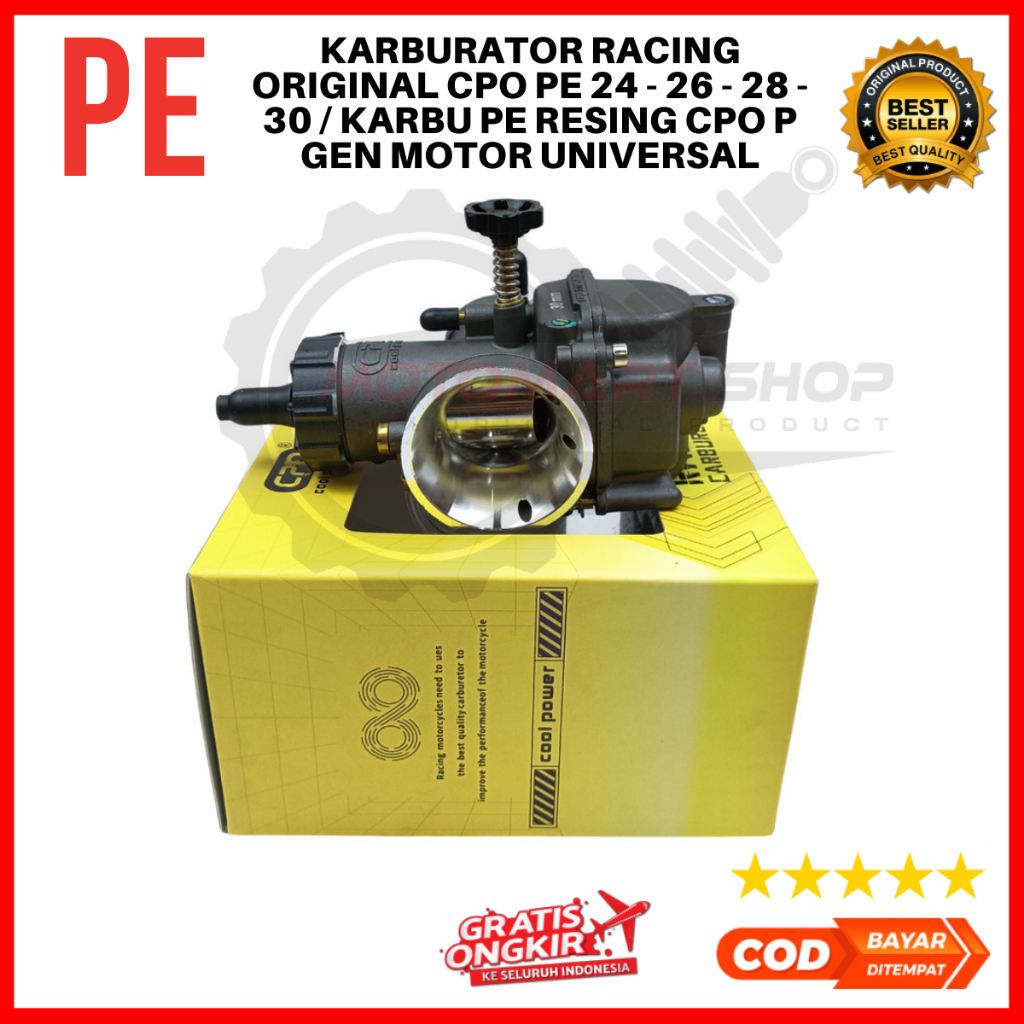 Karburator Racing Original CPO PE 24 - 26 - 28 - 30 / Karbu PE Resing CPO P Gen Motor Universal