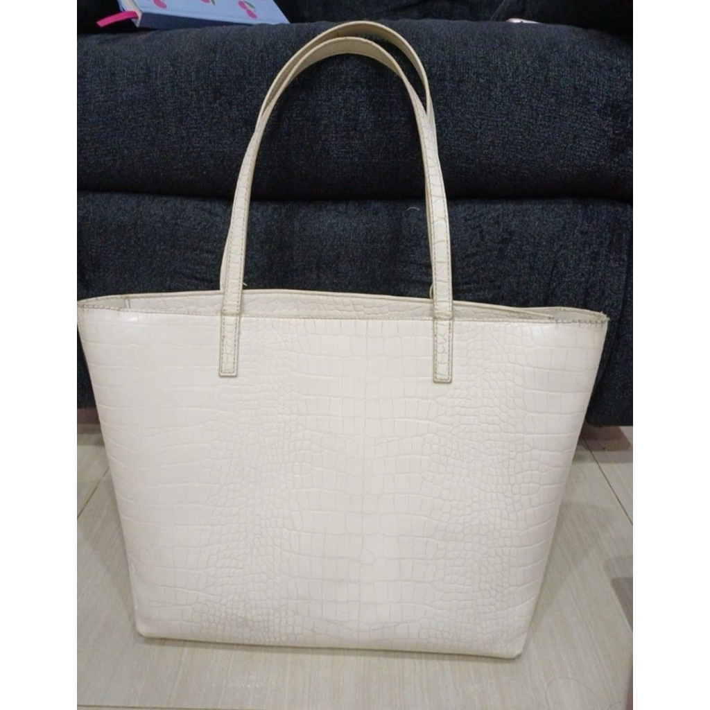 Bershka Croco Tote Bag