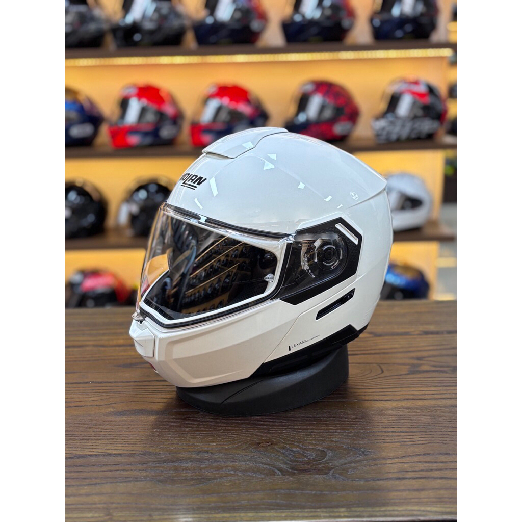 Nolan N903 Classic N-Com Metal White Size XXL