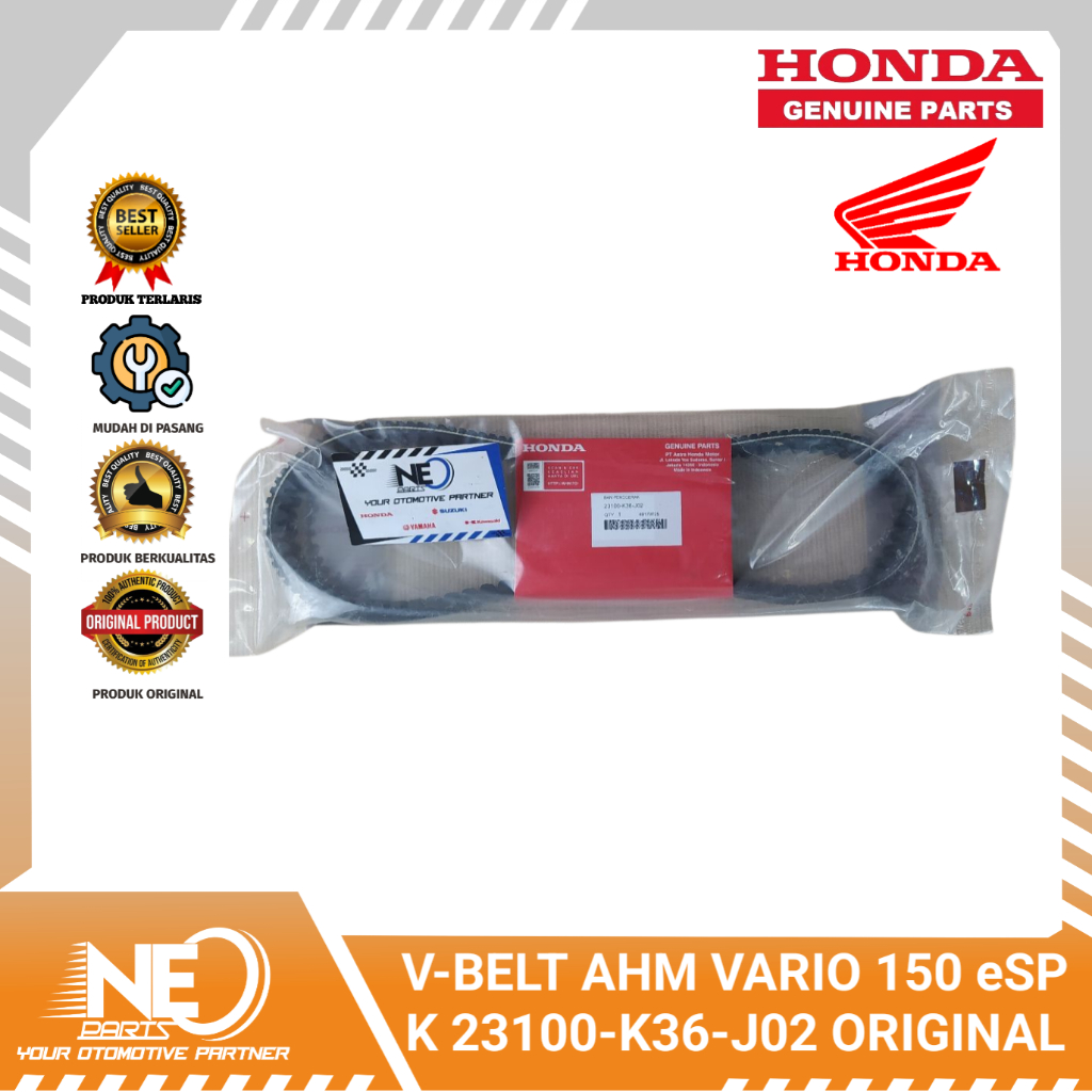 V-BELT AHM VARIO 150 eSP K 23100-K36-J02 ORIGINAL