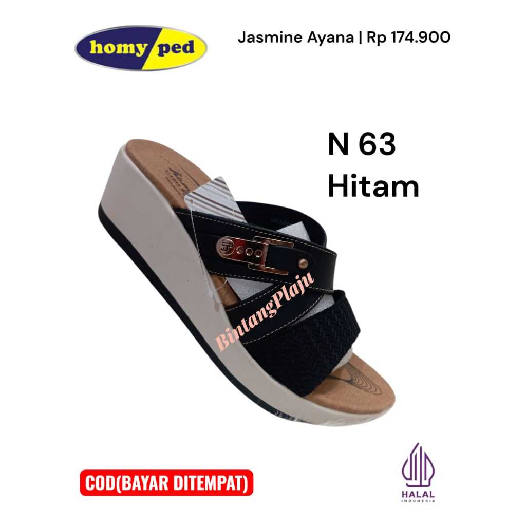 HOMYPED SANDAL WANITA DEWASA BAHAN KULIT SINTETIS PREMIUM 37-40