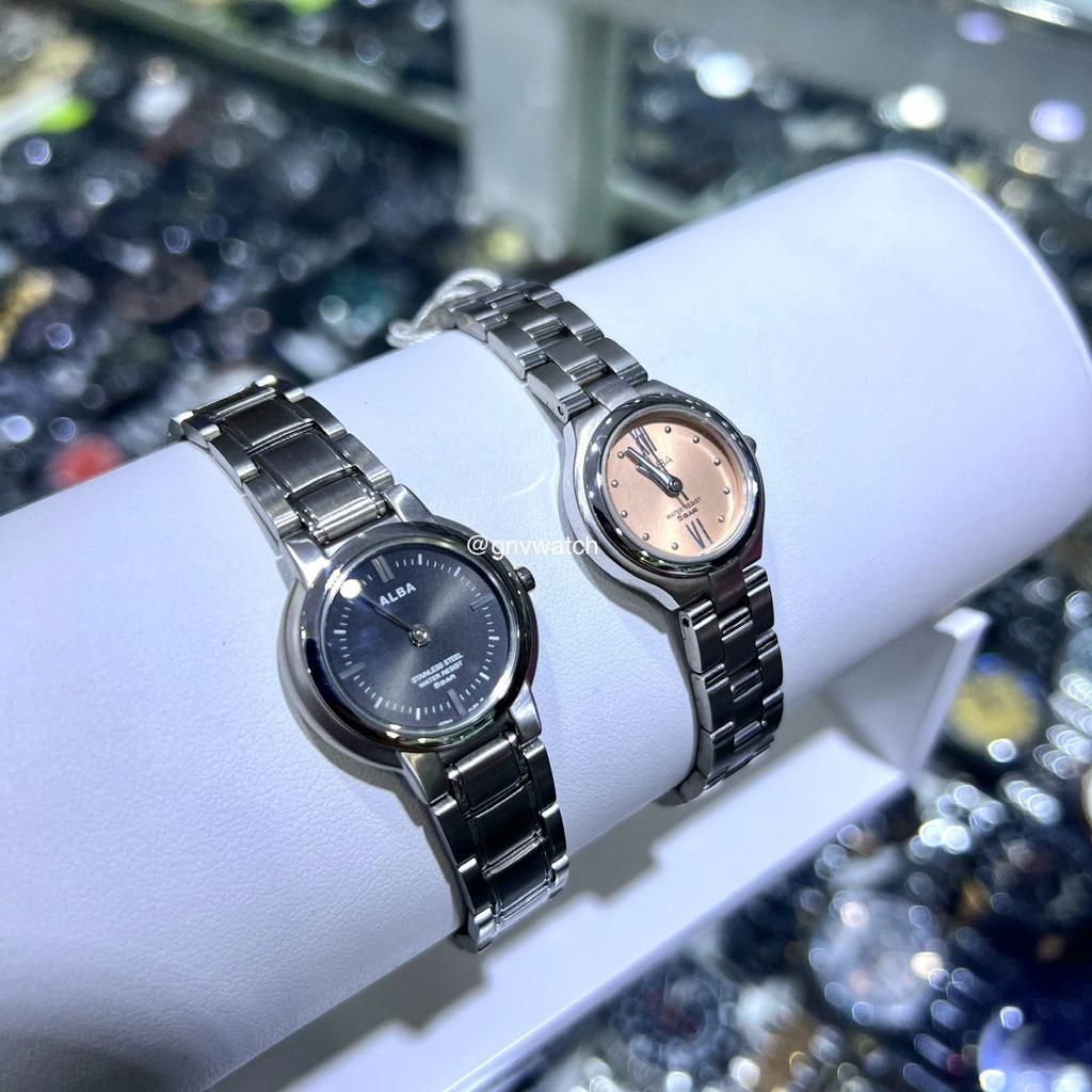 Jam Tangan Wanita Alba Vintage | Jam Tangan Alba Silver Stainless Steel | Jam Tangan Alba Kecil | Ja