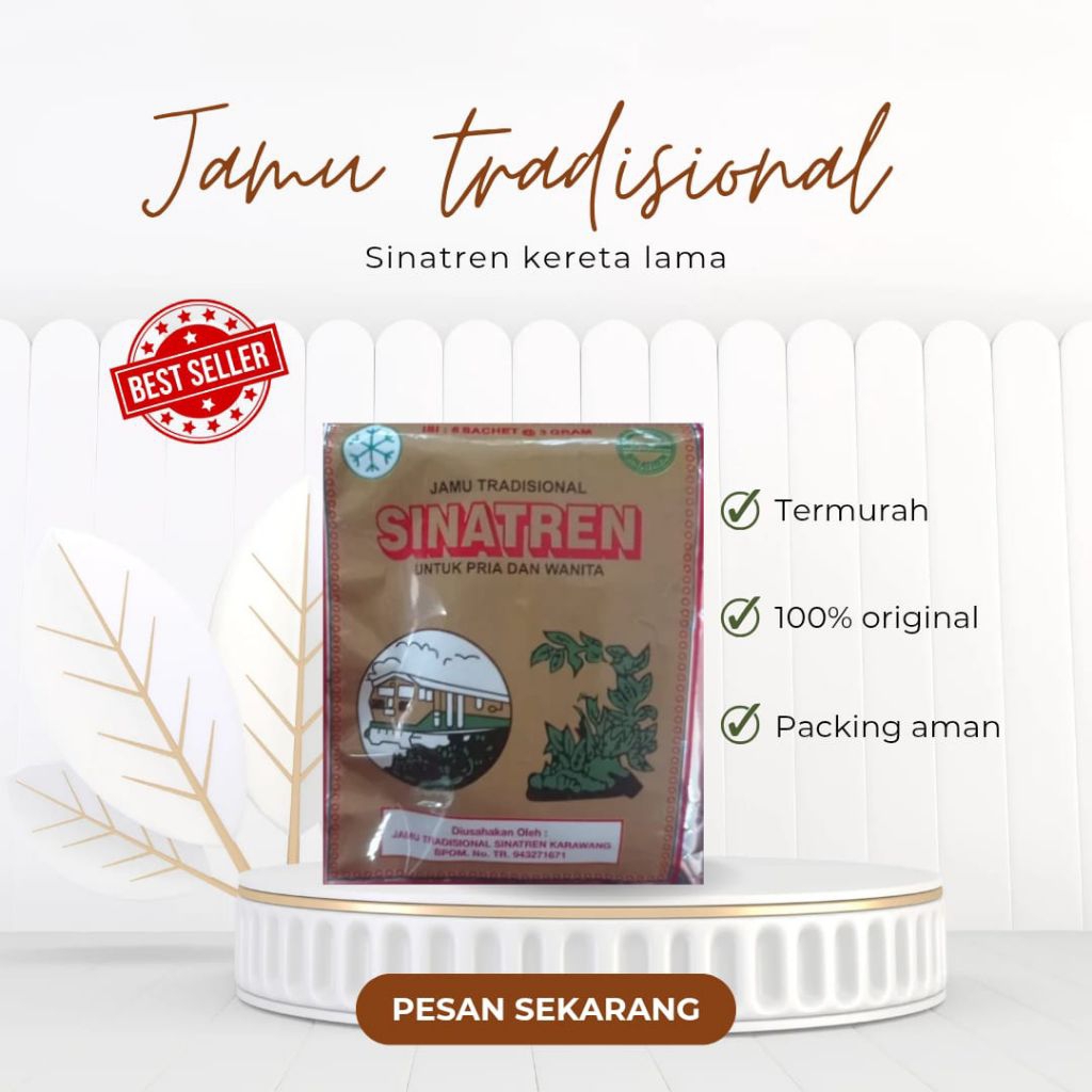 (COD] jamu tradisional sinatren kereta lama 100% ORI 1 box