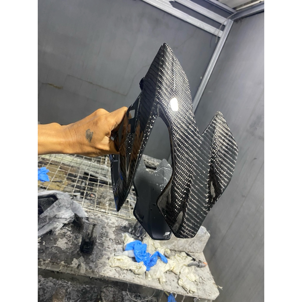 batok lampu depan satria fu injeksi Carbon kevlar
