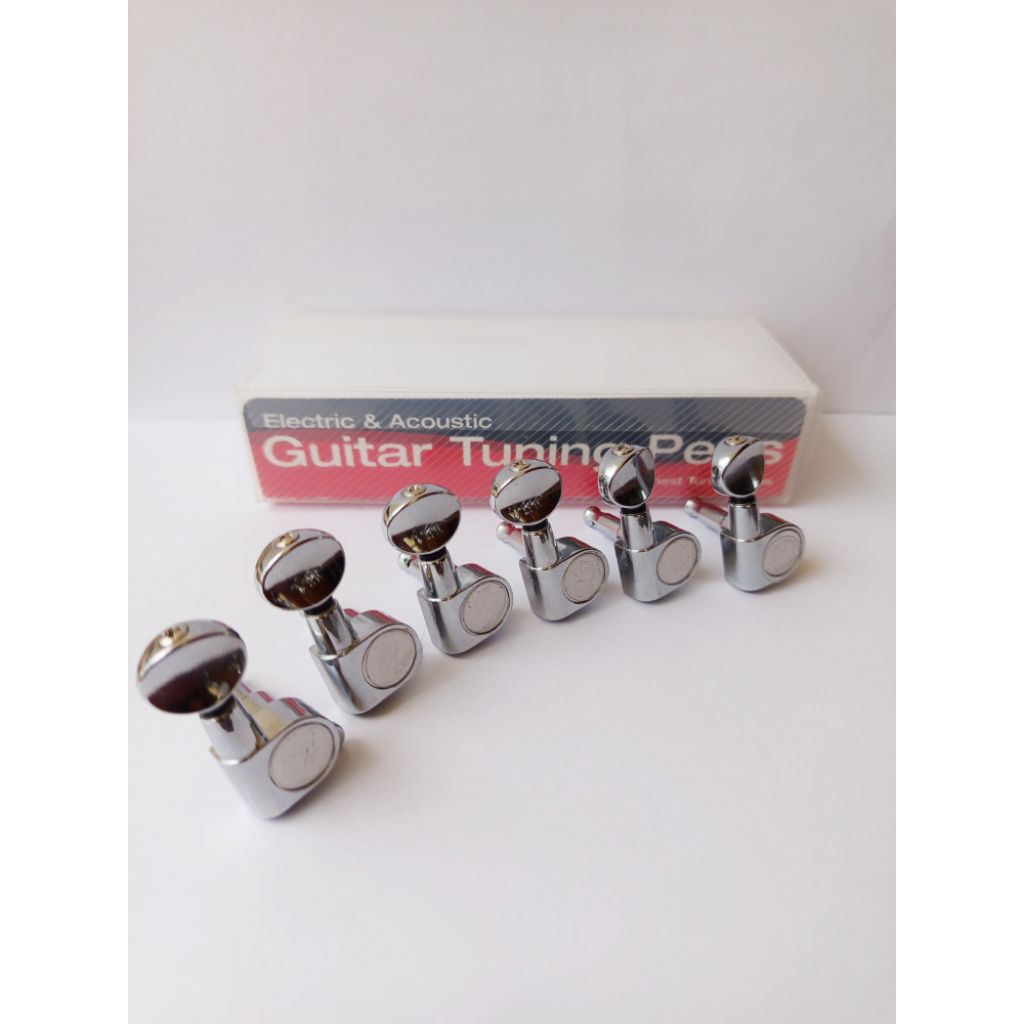 Tuning Pegs/Dryer Guitar Electric Vintage Head 6L (Kiri & Kanan)