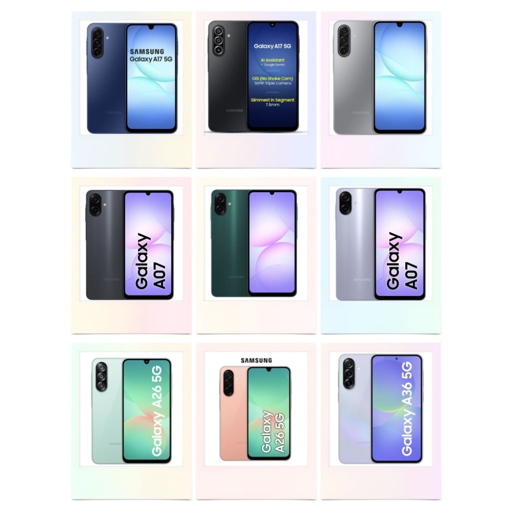 (Baca Deskripsi) Ready HP Samsung All Varian 2025 New, Galaxy A17 5G, Galaxy A17 4G, Galaxy A07, Gal