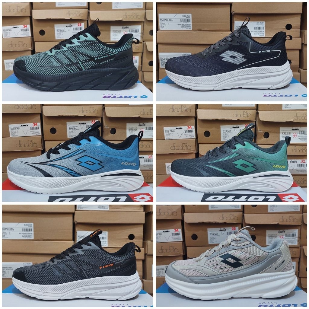 Sepatu Lotto Running Mens Shoes Original