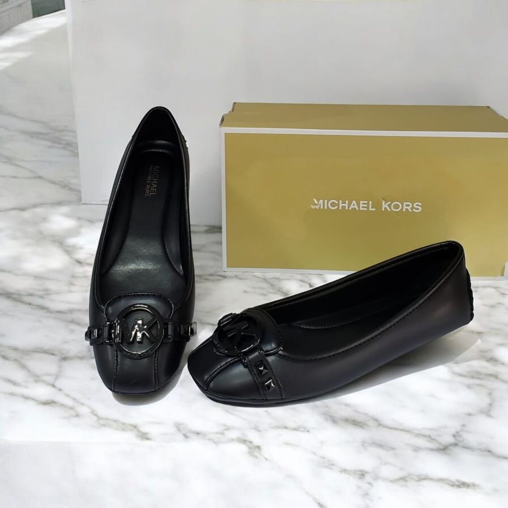 mk fulton all black original flat shoes