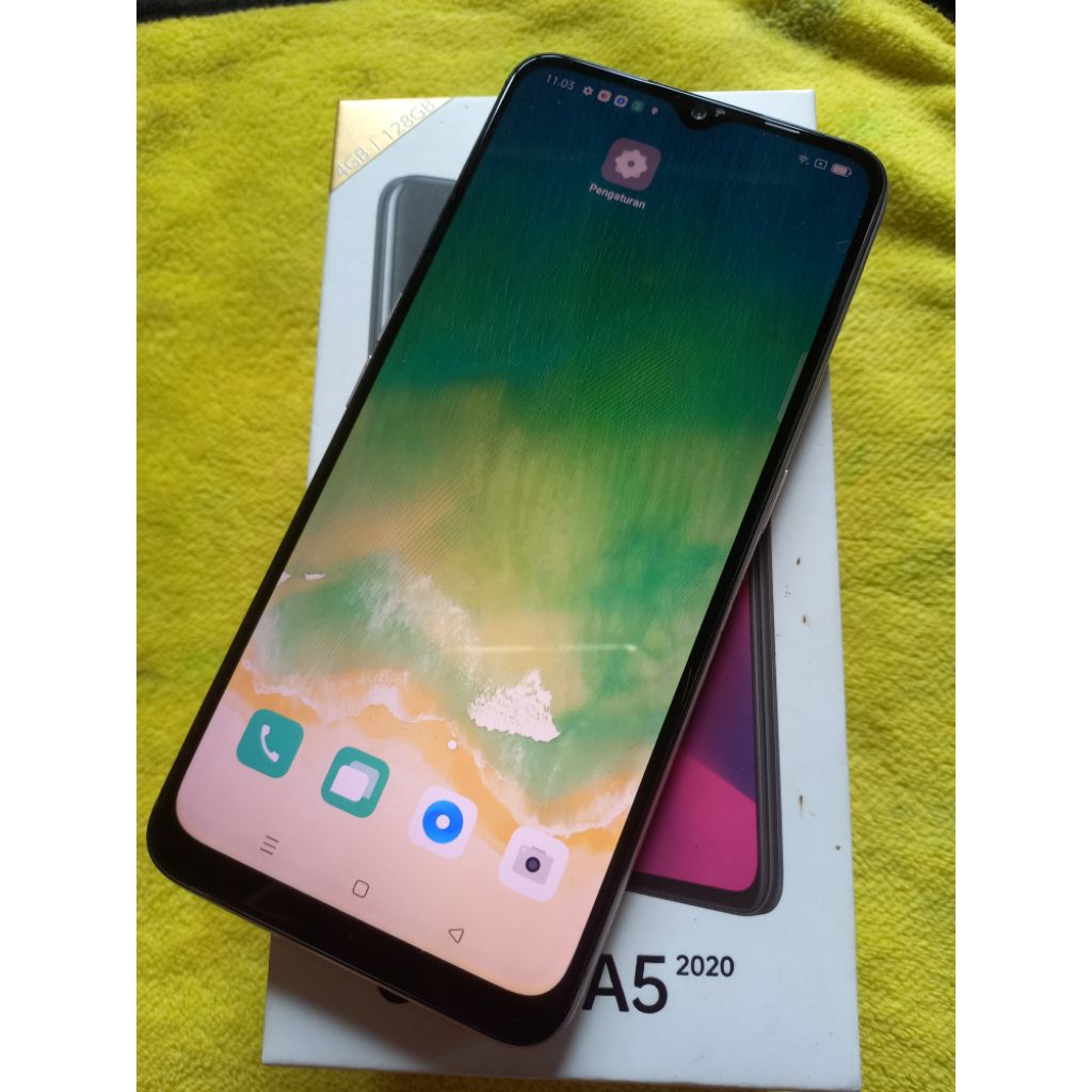 Oppo A5 2020 Ram 4/ 128 gb. HP box normal segel tanpa minus