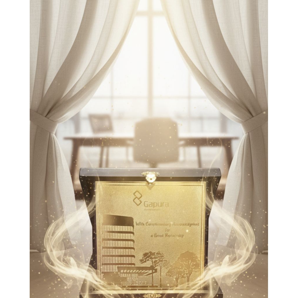 Plakat kayu plat kuningan