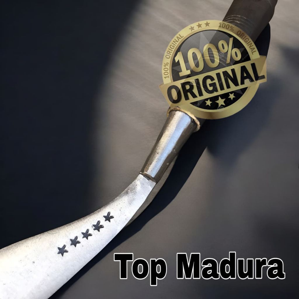 1pcs celurit rumput asli produck madura bahan asli baja bintang lima super tajam multiguna cocok bua