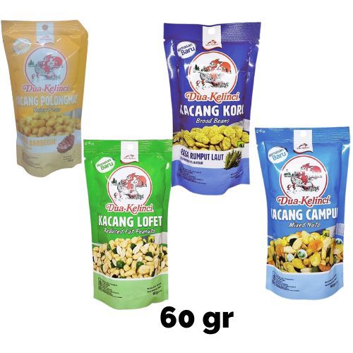 Dua Kelinci Kacang  Lofet, Polong, Koro, Mix 60gr