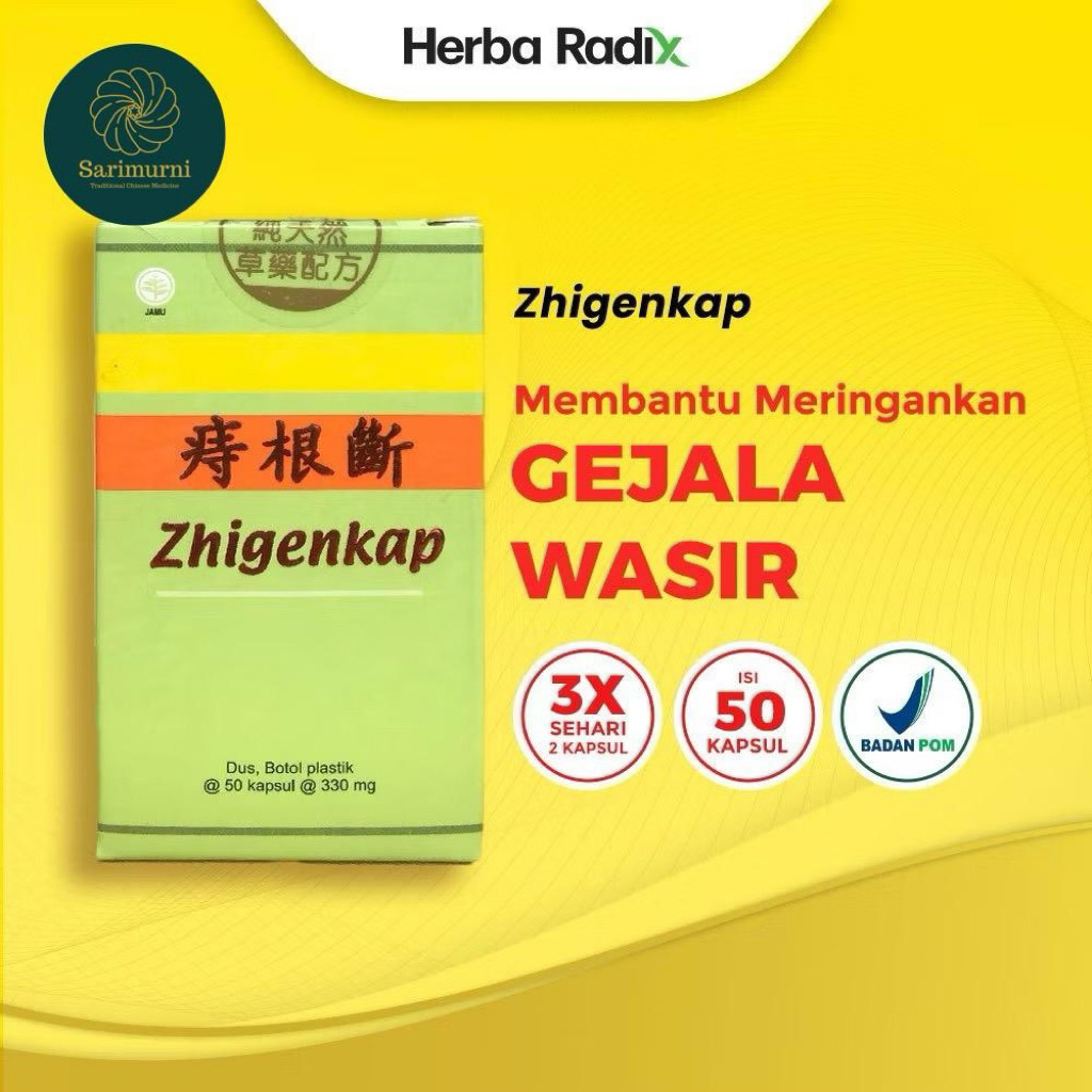 Obat Wasir Zhigenkap Zhi Gen Duan 50 Kapsul Zhigenduan Wasiri Ambeien Obat Ambeyen Gejala Wasir