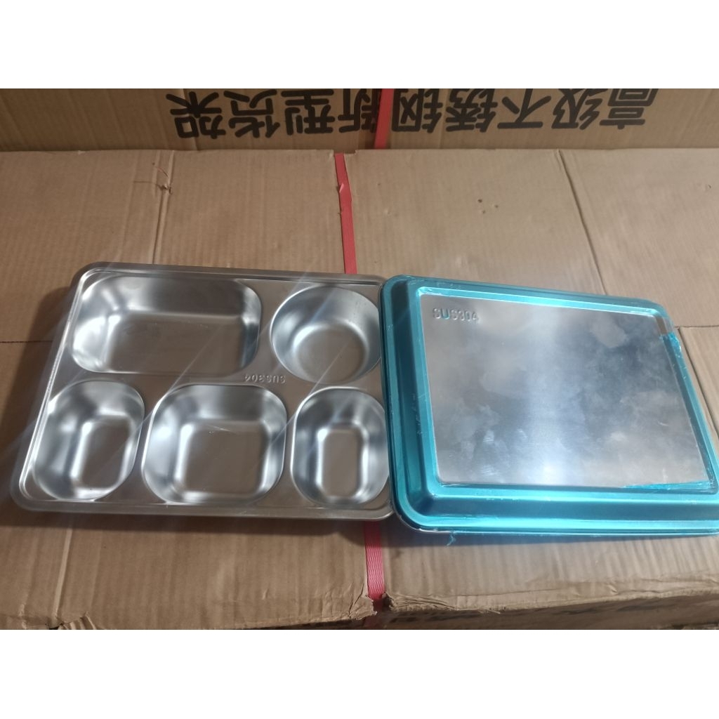 Tray Sus 304 - Ompreng - alat makan MBG