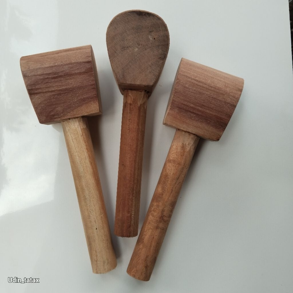 palu kayu aksesoris pahat ukir tatah ganden pengetok