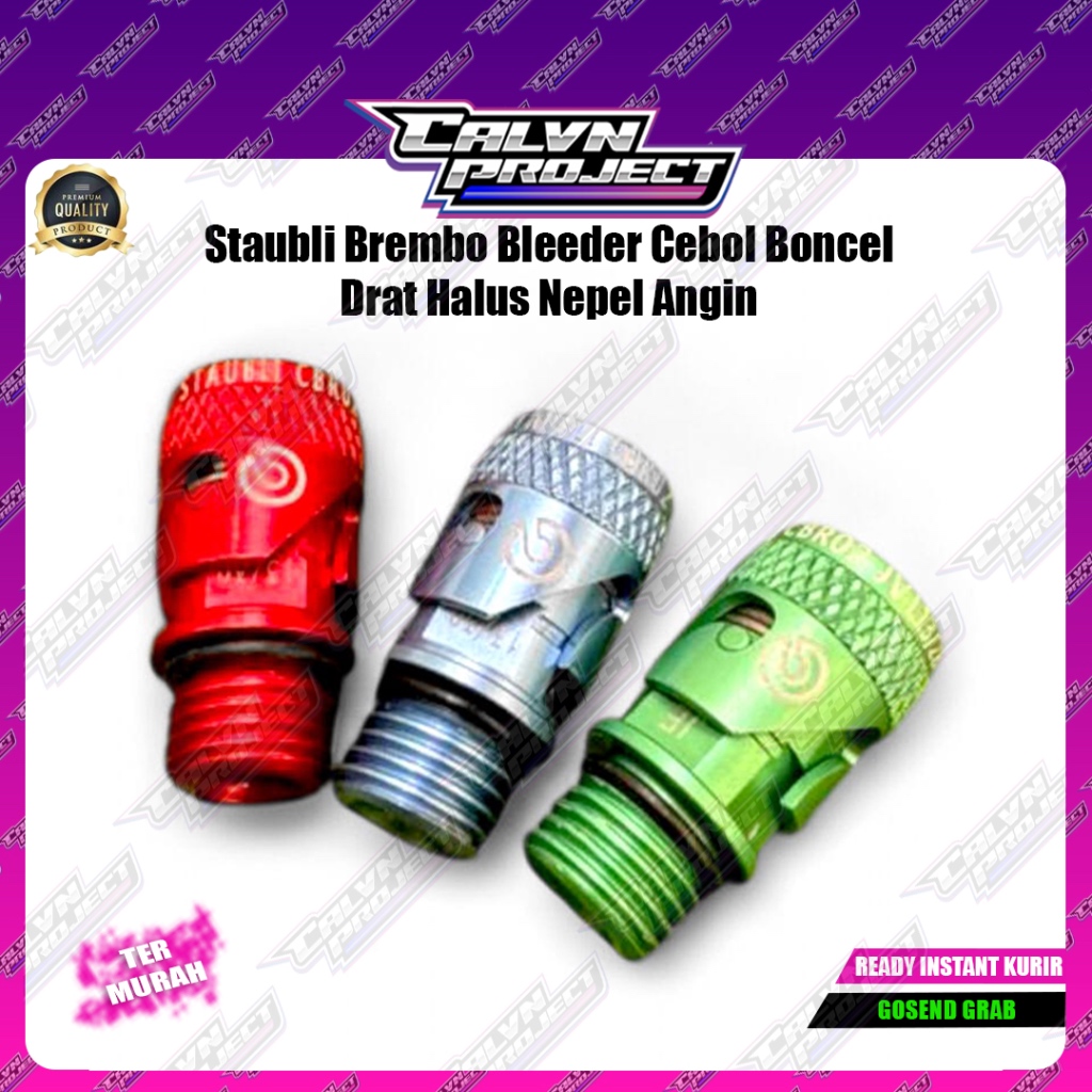Staubli Brembo Bleeder Cebol Boncel Drat Halus Nepel Angin