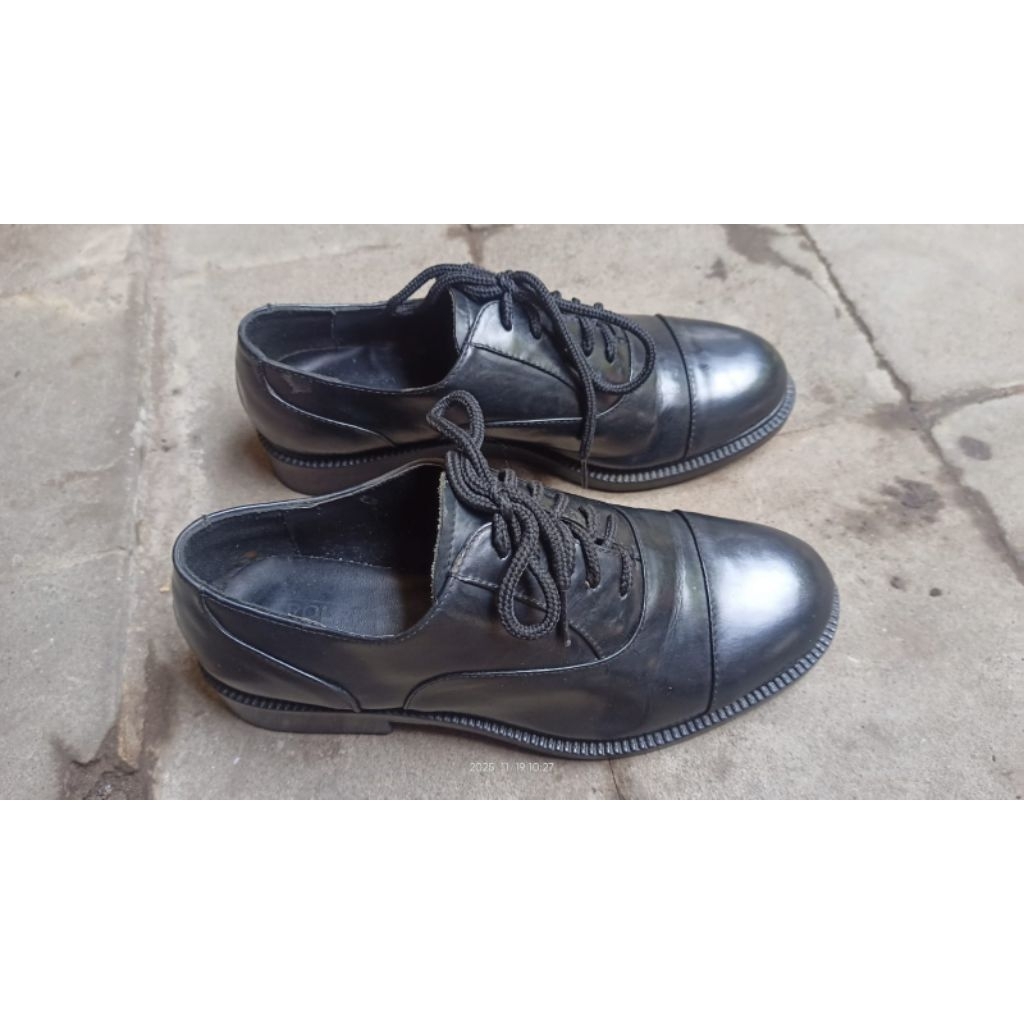 sepatu PDH pendek kulit POLRI 40 second