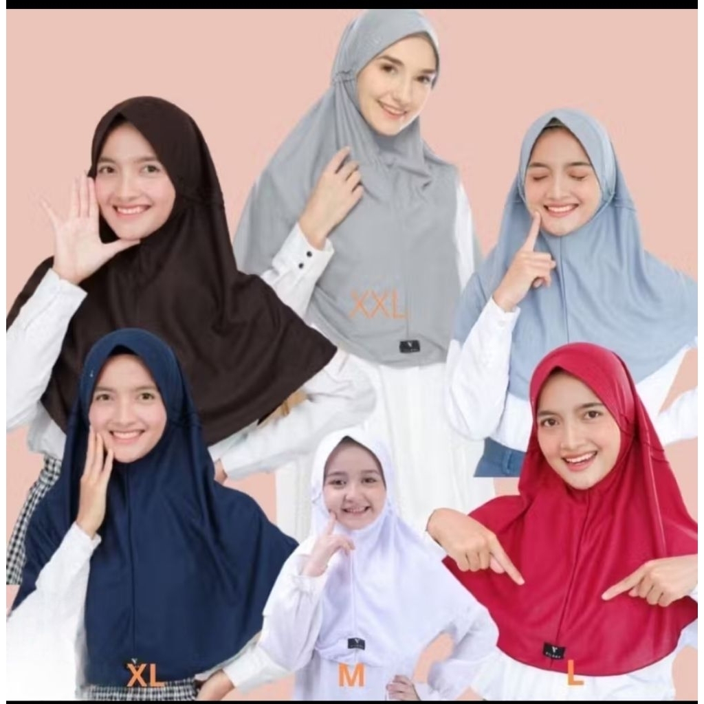 Kerudung Jilbab Instan Sekolah Vilora SD SMP SMA