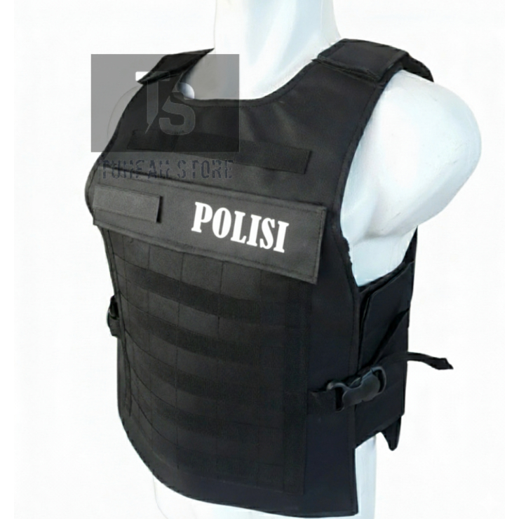 ROMPI POLISI HITAM TEBAL TACTICAL BODY VEST
