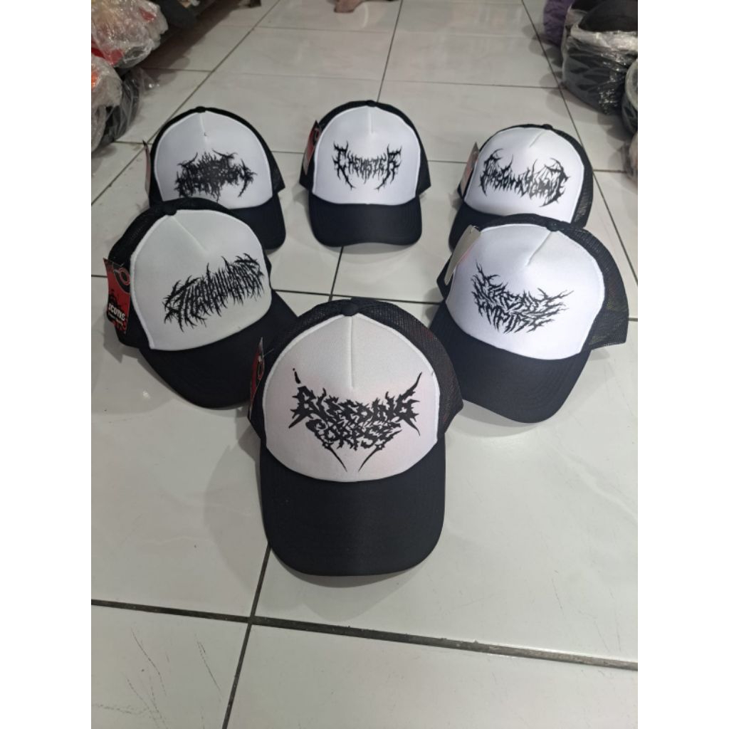 TOPI TRUCKER SABLON/TOPI JARING SABLON