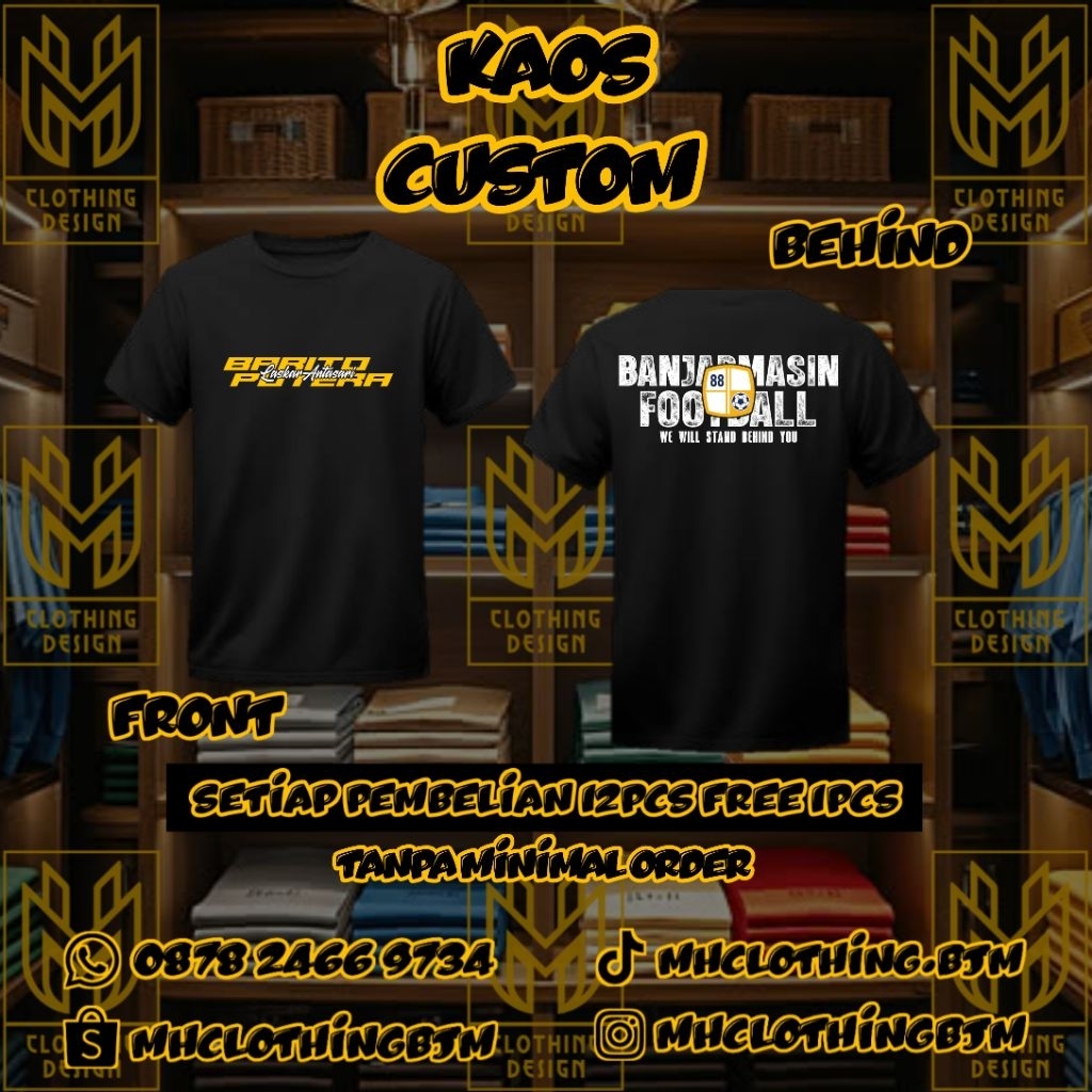 KAOS BANJARMASIN FOOTBALL BABARITO MANIA / BARITO FANS