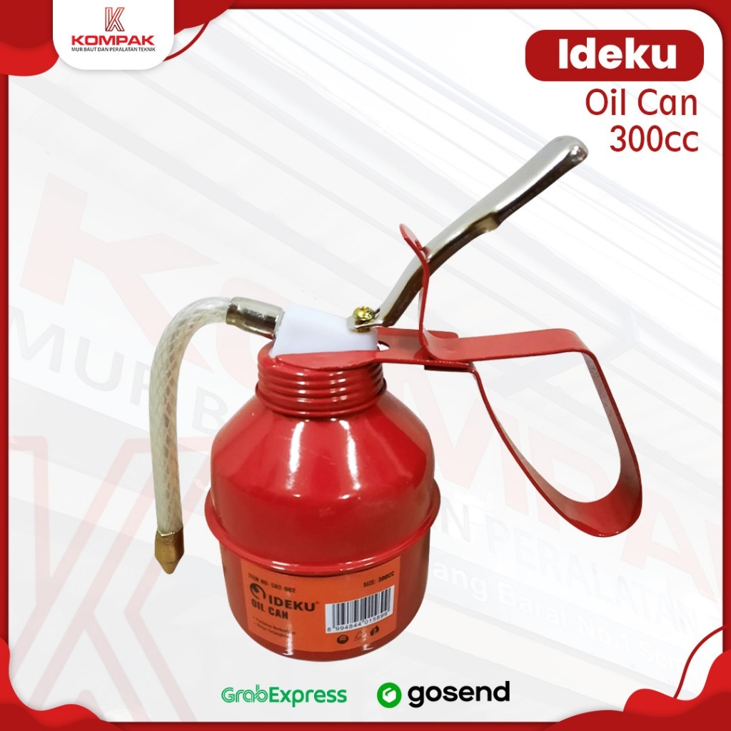 OLI CAN KALENG 300 CC / OIL CAN / KALENG OLI / KECRUTAN OLI / BOTOL POMPA SEMPROT OLI / GUN OIL / SE