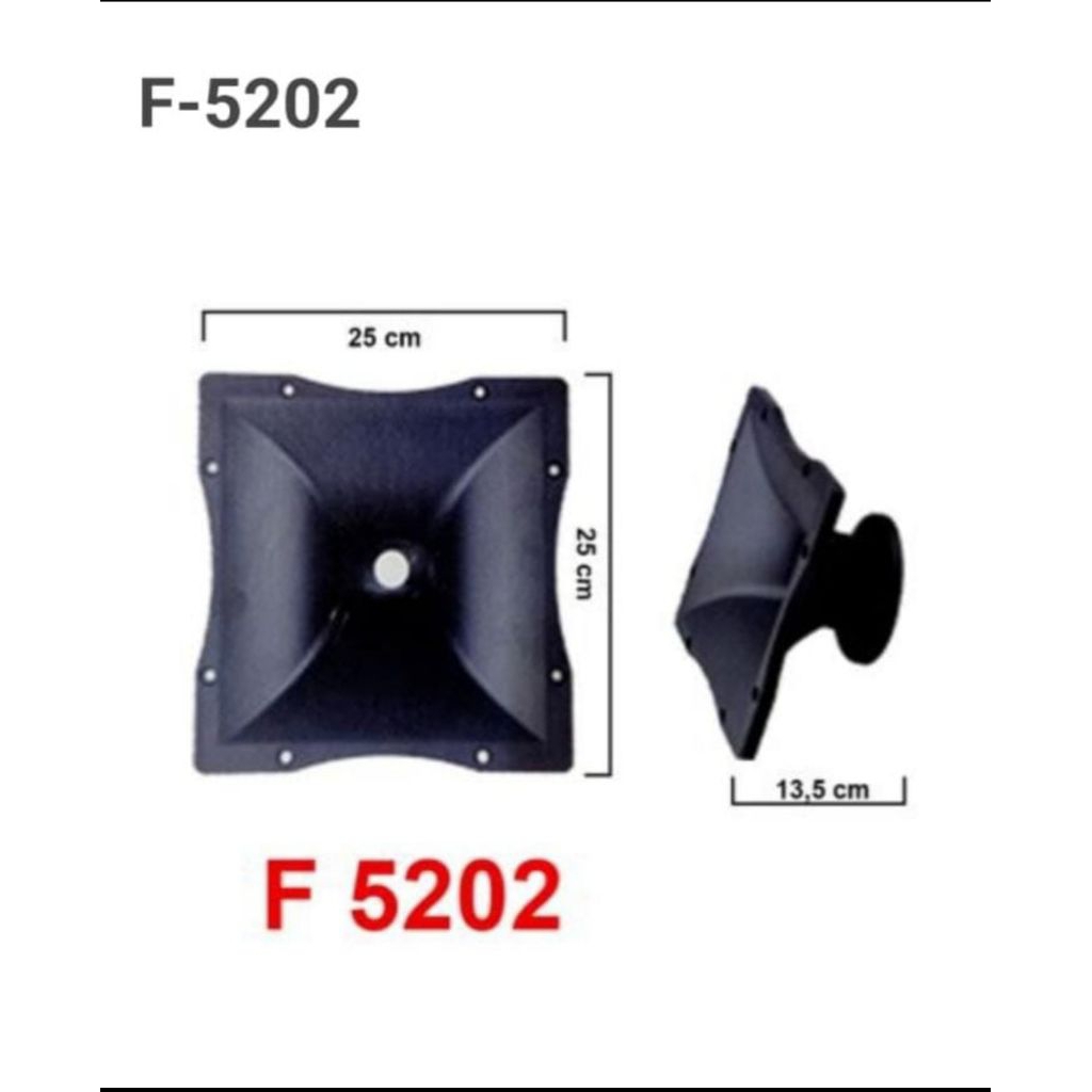 Corong Tweeter/Horn Tweeter 250×250 Corong Speaker Terompet (Baut)