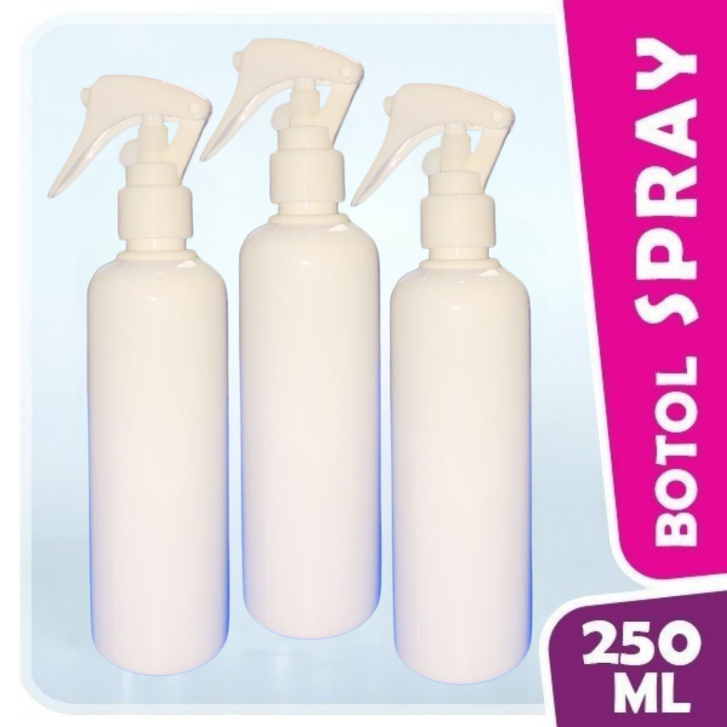 GROSIR SABUN BOTOL SPRAY 250ml / Spray Bening - Botol Pet Memanjang / Tinggi QUEENLIGHT