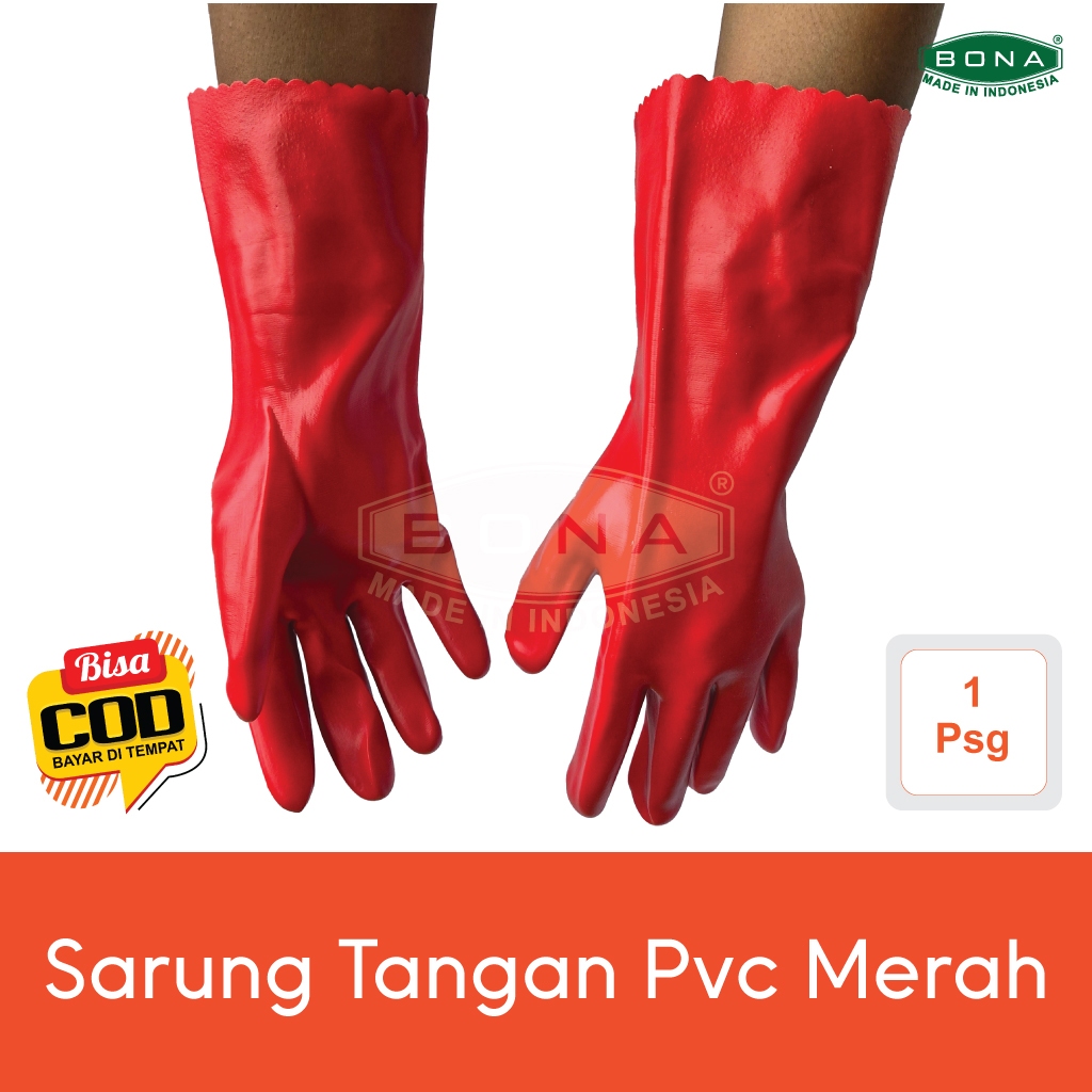 SARUNG TANGAN PVC MERAH