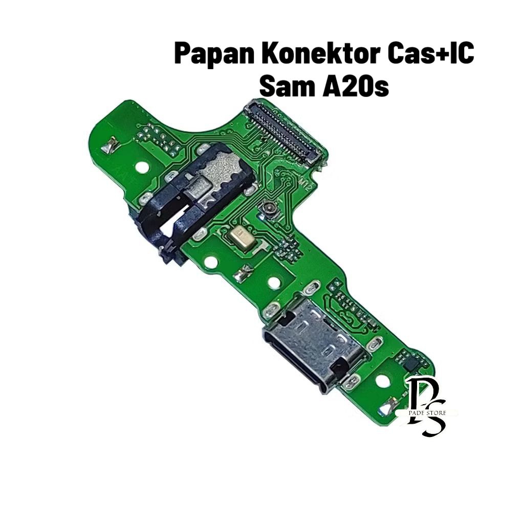 Padestore - Papan Cas Konektor+IC Samsung A20s Board Konektor
