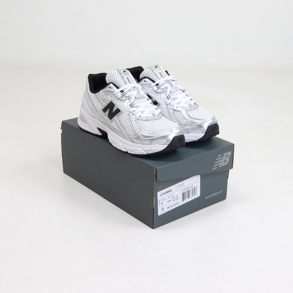 New Balance 740 V2 White Silver Metallic Black - NB 740