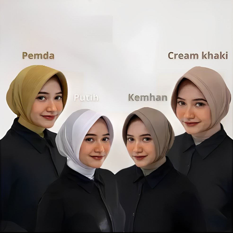 BERGO DINAS/POLWAN BAHAN SPANDEK PREMIUM JILBAB DINAS POLWAN || HIJAB DINAS INSTAN JERSEY || KERUDUN