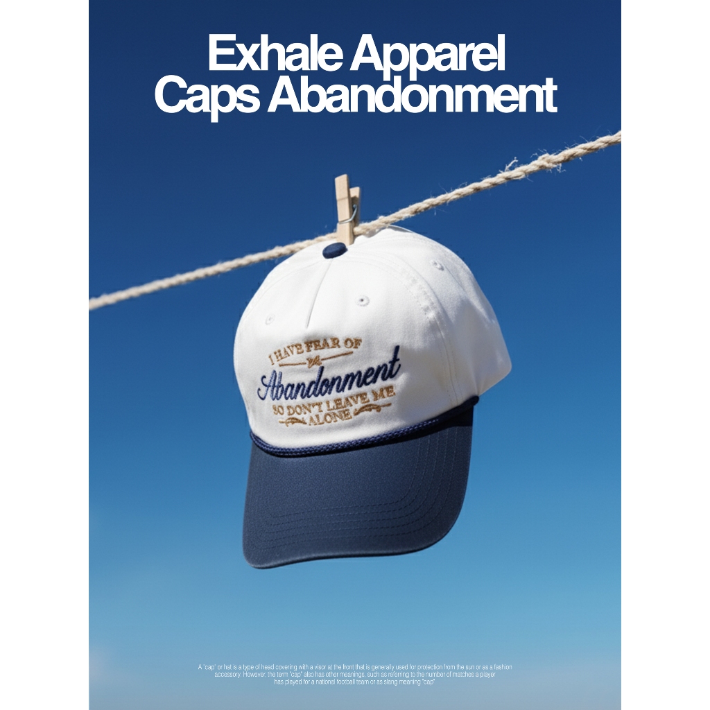 Exhale Apparel Caps Topi Abandonment White/Navy