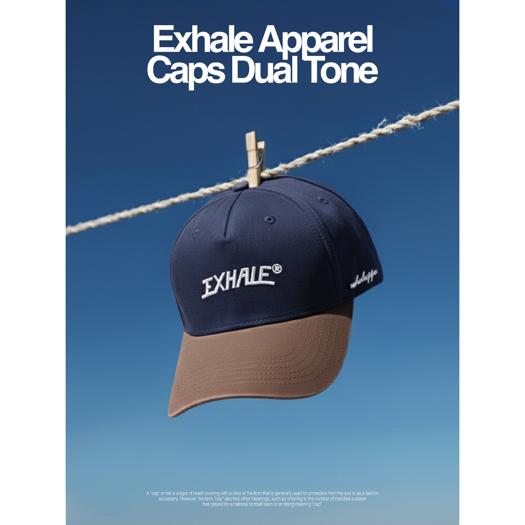 Exhale Apparel Caps Topi Dual Tone
