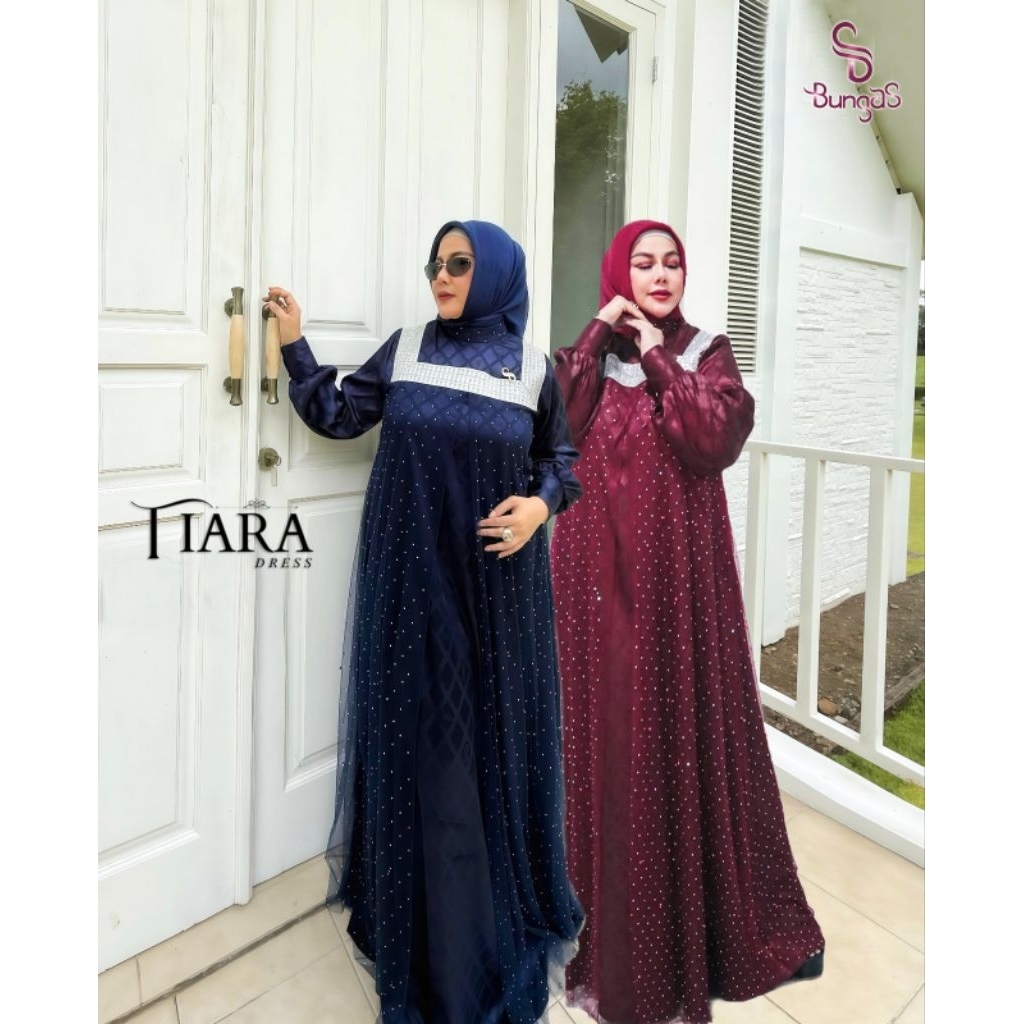 Gamis Syari TIARA DRESS  BY BUNGAS SYARI Gamis Premium Bunda