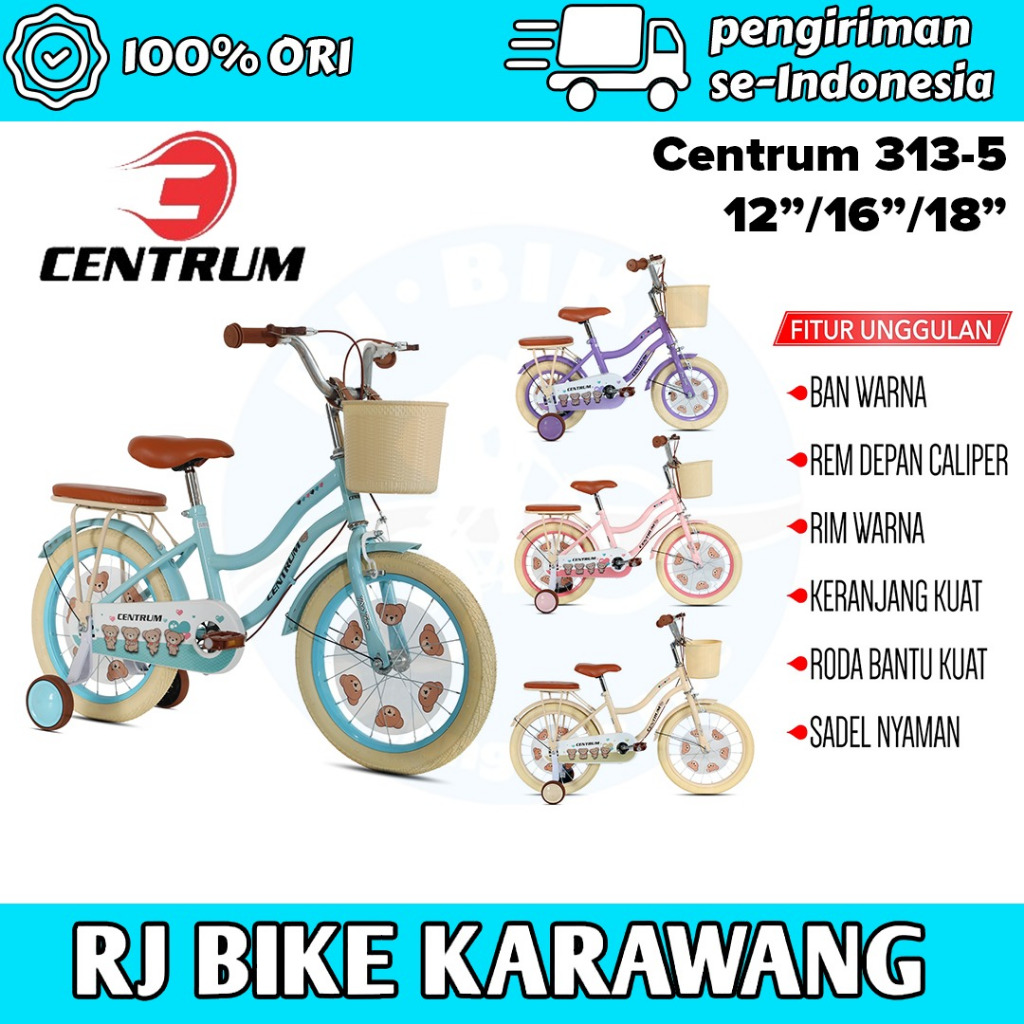 SEPEDA MINI PEREMPUAN ANAK CENTRUM  313 dan 313-5