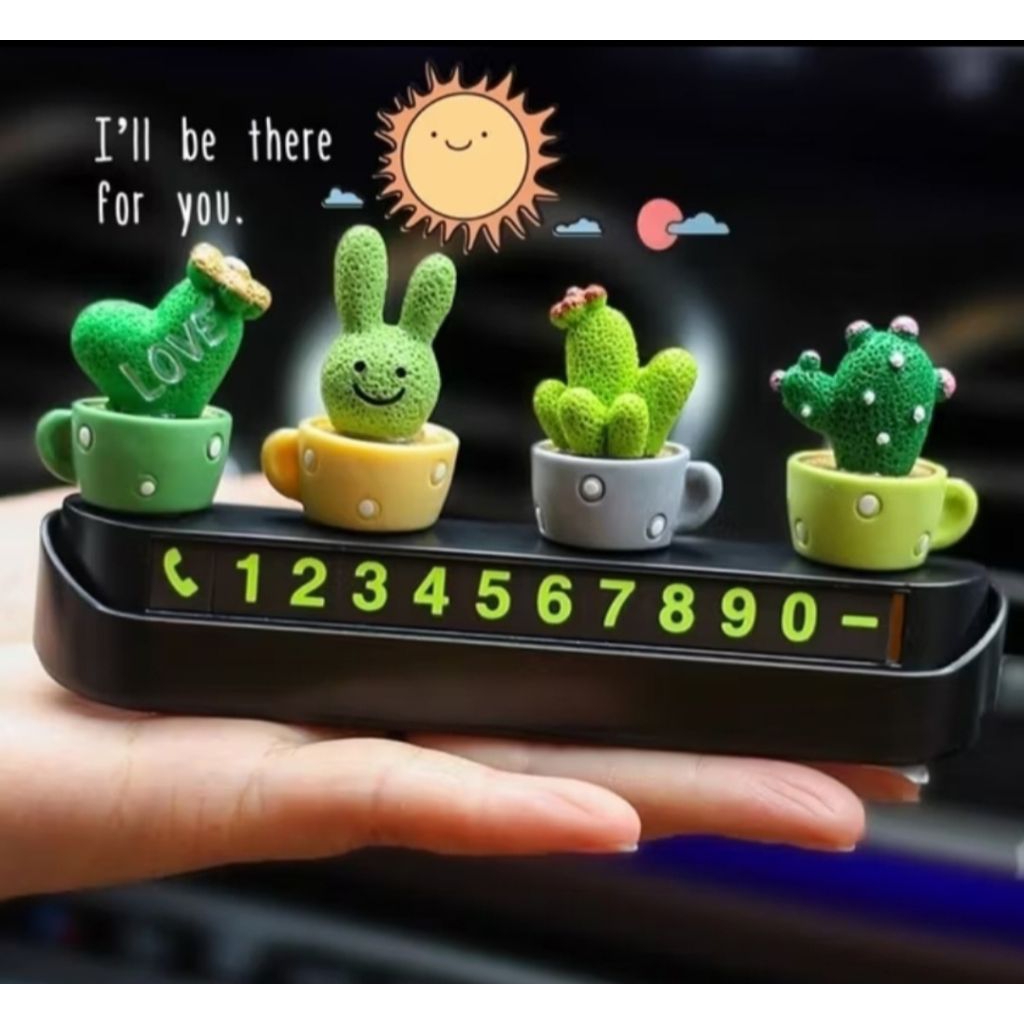 PAJANGAN MOBIL KAKTUS BUNGA POT POHON MINI LUCU HIASAN DASHBOARD MOBIL AKSESORIS MOBIL LUCU