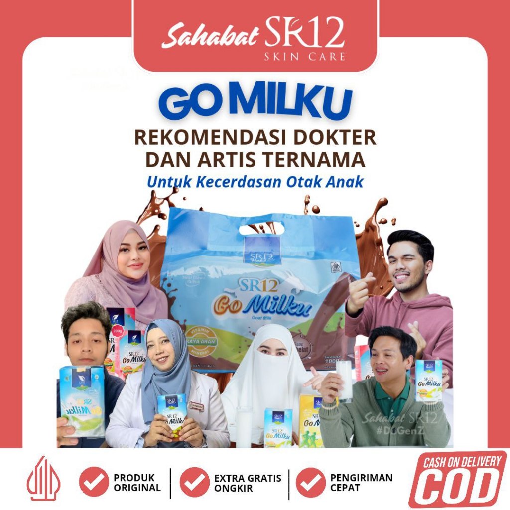 Go Milku Coklat Kemasan Pouch – Suplier SR12 Etawa – Garansi Produk – Harga Spesial – Susu Kecerdasa