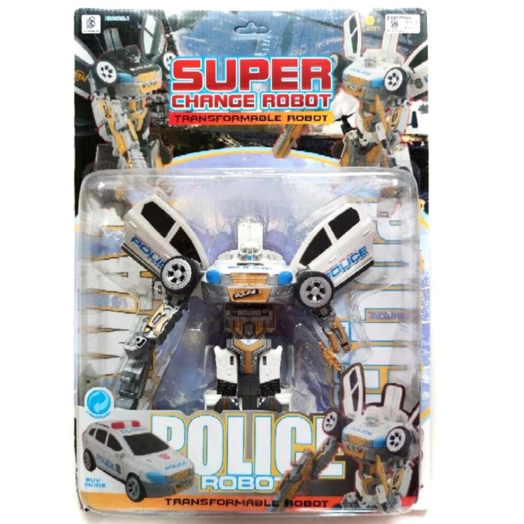 KIDZOONAA -   SUPER CHANGE ROBOT YANG BISA BERUBAH JADI MOBIL DAN ROBOT (BP9525)