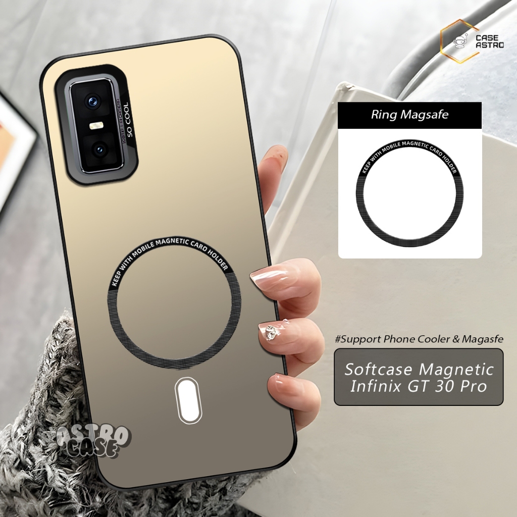 Case Magnet Infinix GT 30 Pro Ready All Type HP (Chat Admin) Case Support Magsafe / Phone Cooler Mag